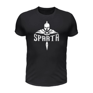 Sparta - fekete póló 