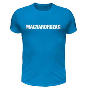 Magyarország póló - kék (S, XXL méretben nem rendelhető)