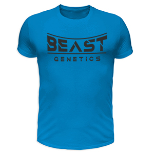 Beast genetics póló - kék (S, XXL méretben nem rendelhető)