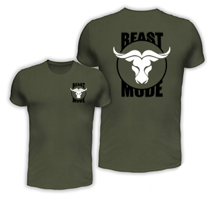 Beast mode Bull - army póló (L, XL, XXL méretben nem rendelhető)