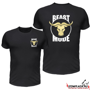 Beast mode Bull - fekete póló