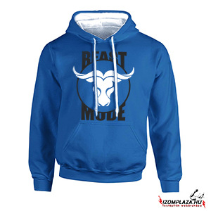 Beast mode bull kék pulóver (prémium) 