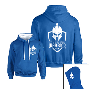 It's a lifestyle. Warrior - kék pulóver (prémium) 