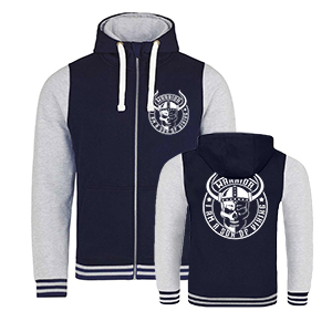 I am a son of Viking... - Varsity cipzáras pulóver(L,XL méretben nem rendelhető)