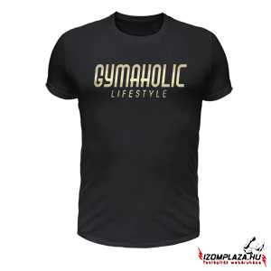 Gymaholic lifestyle - fekete póló