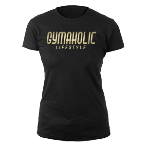 Gymaholic lifestyle női póló (fekete)