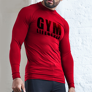 Gym lifestyle kompressziós felső - piros