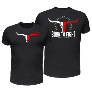 Born to fight póló (fekete)