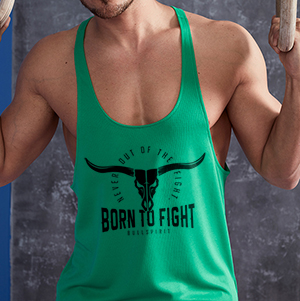 Born to fight - Stringer zöld trikó