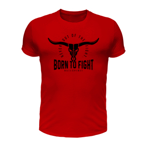 Born to fight póló (piros)