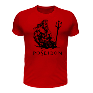 Poseidon (piros póló)