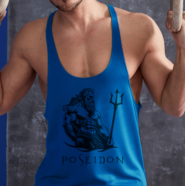 Poseidon - kék stringer trikó (S, XL méretben rendelhető)