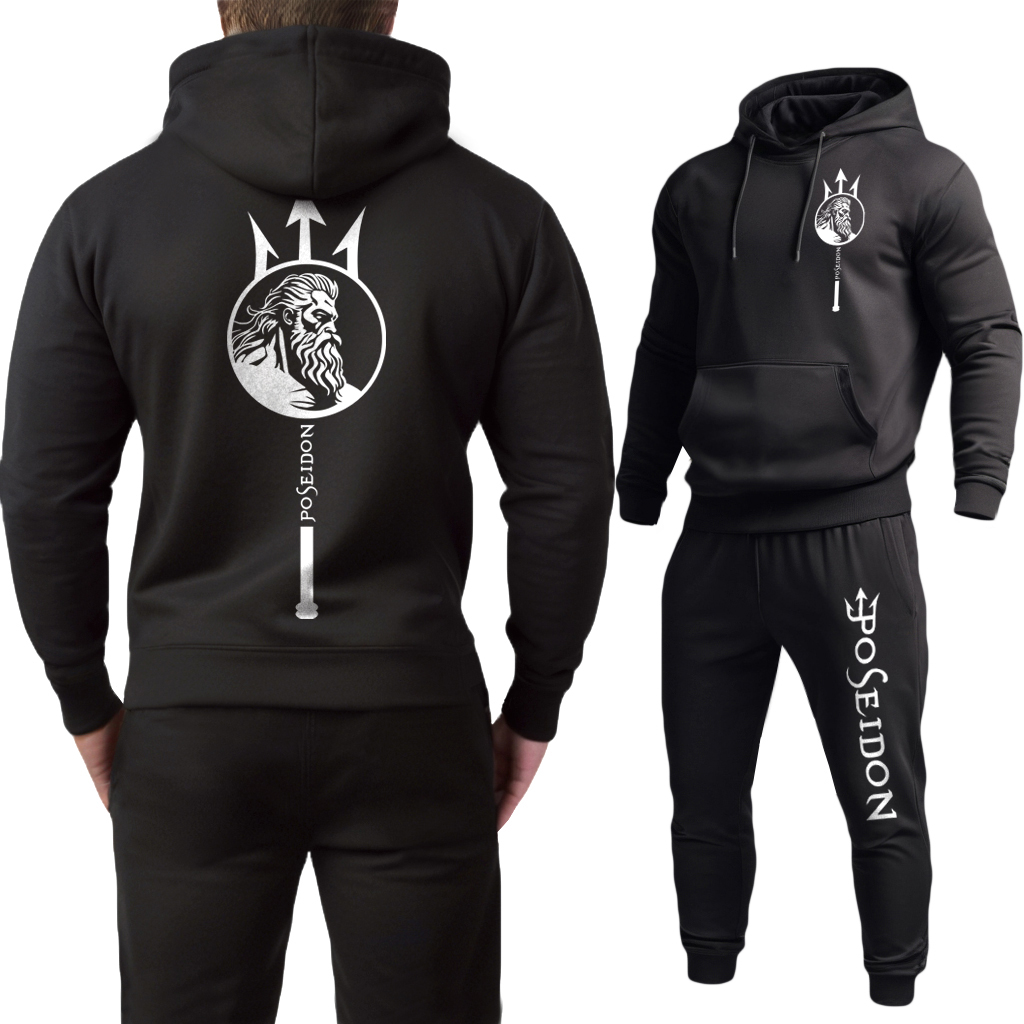 Poseidon - fekete melegítő szett 