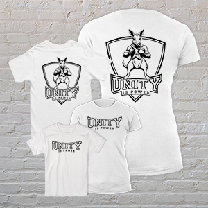 Unity is power női + gyerek póló (2db elöl-hátul mintás póló)