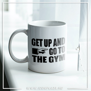 Get up and go to the gym 3 dl-es kerámia bögre