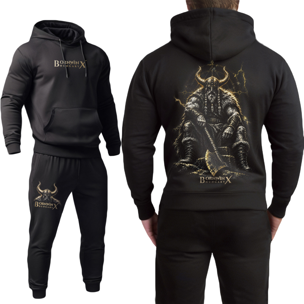 Vikingn t hunder - fekete melegítő szett 
