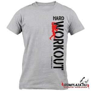 Hard workout póló - szürke (S, XL méretben rendelhető)