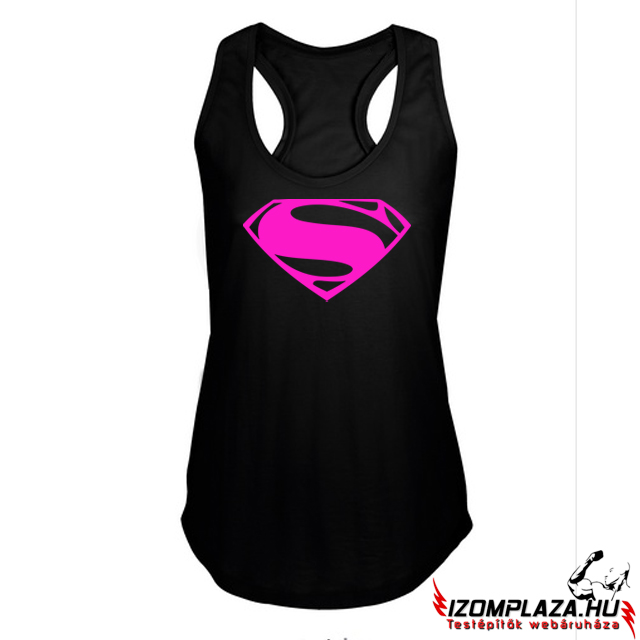 Super woman női trikó (fekete)