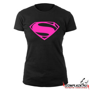 Superwoman női póló (fekete)