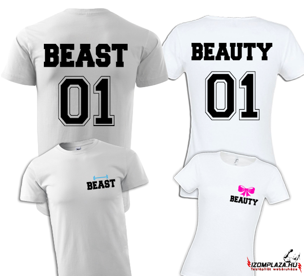 Beast & Beauty póló (fehér)
