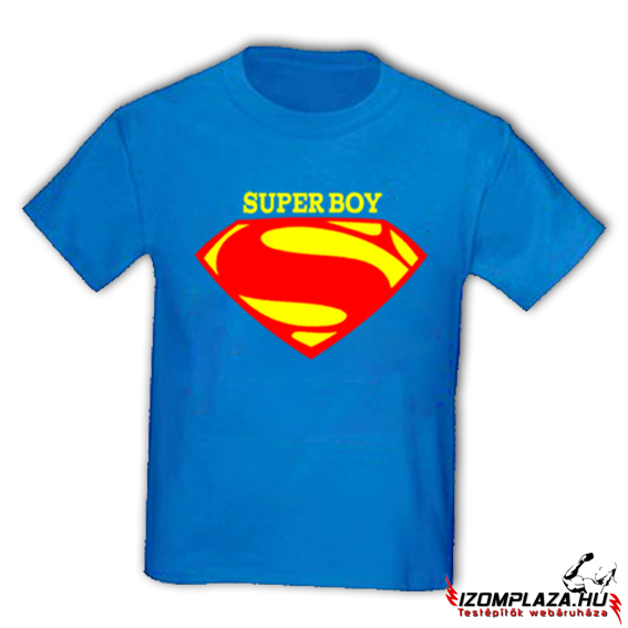 Super Boy gyerek póló-kék (2A, 6A, 12A méretben rendelhető)