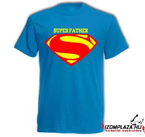 Super Father póló - kék (XXL-es méretben nem rendelhető)